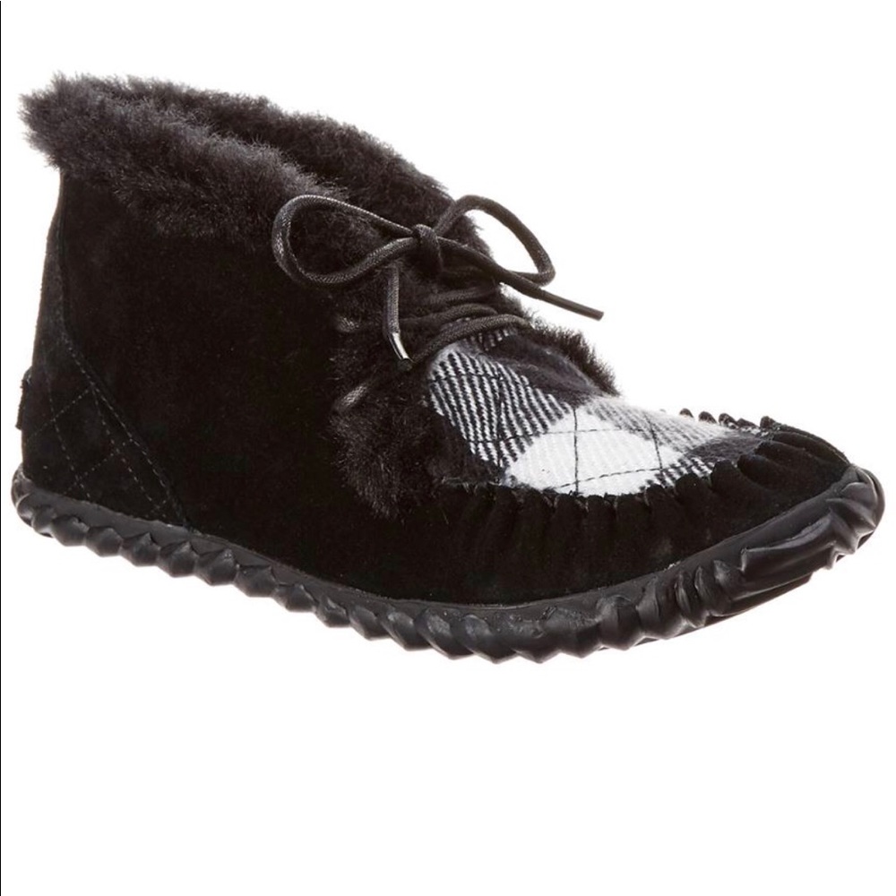 Sorel- Out ‘n About Checked Slide Slippers
